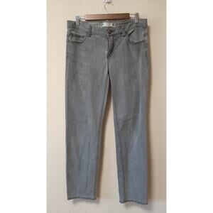 Free People Womens Gray Denim Straight Leg Low Rise Stretch